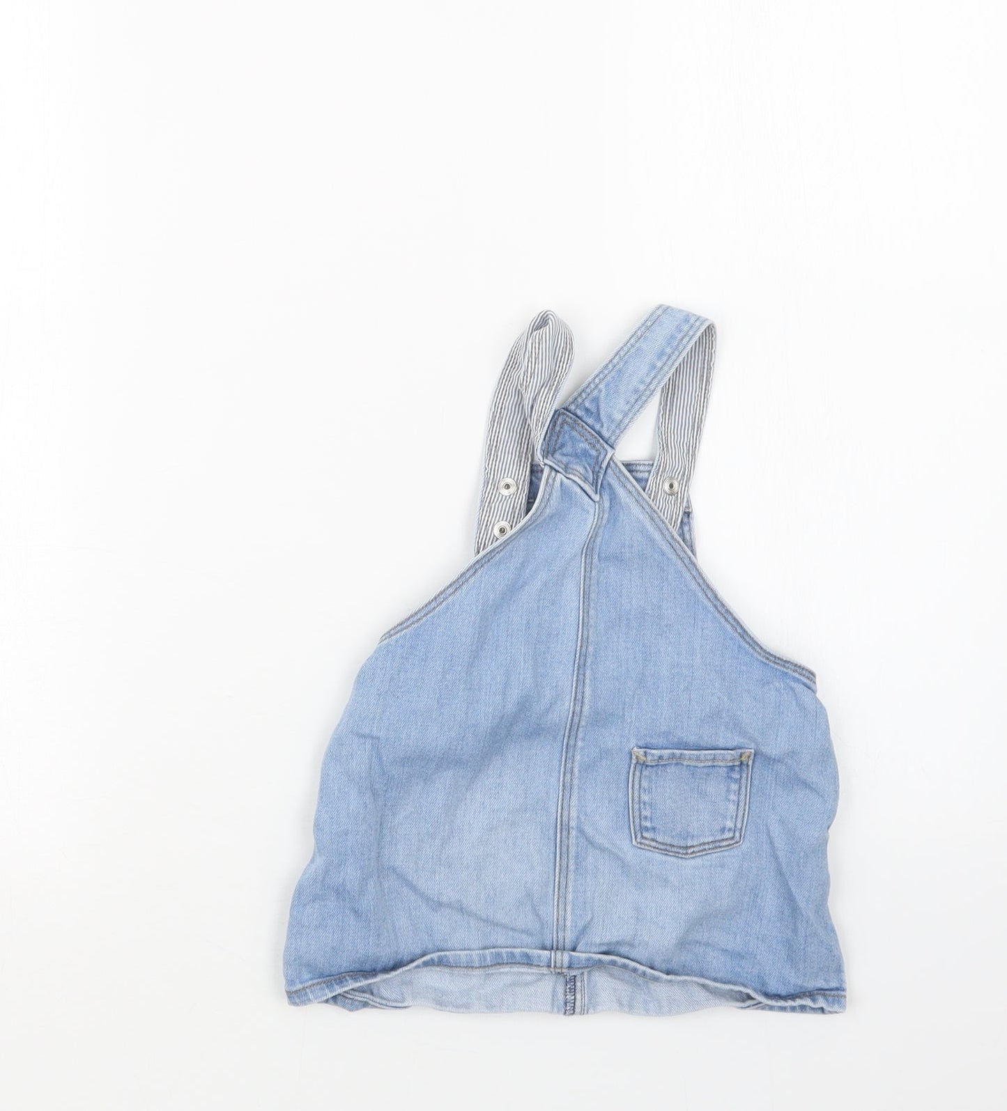 H&M Girls Blue  Denim Pinafore/Dungaree Dress  Size 18 Months