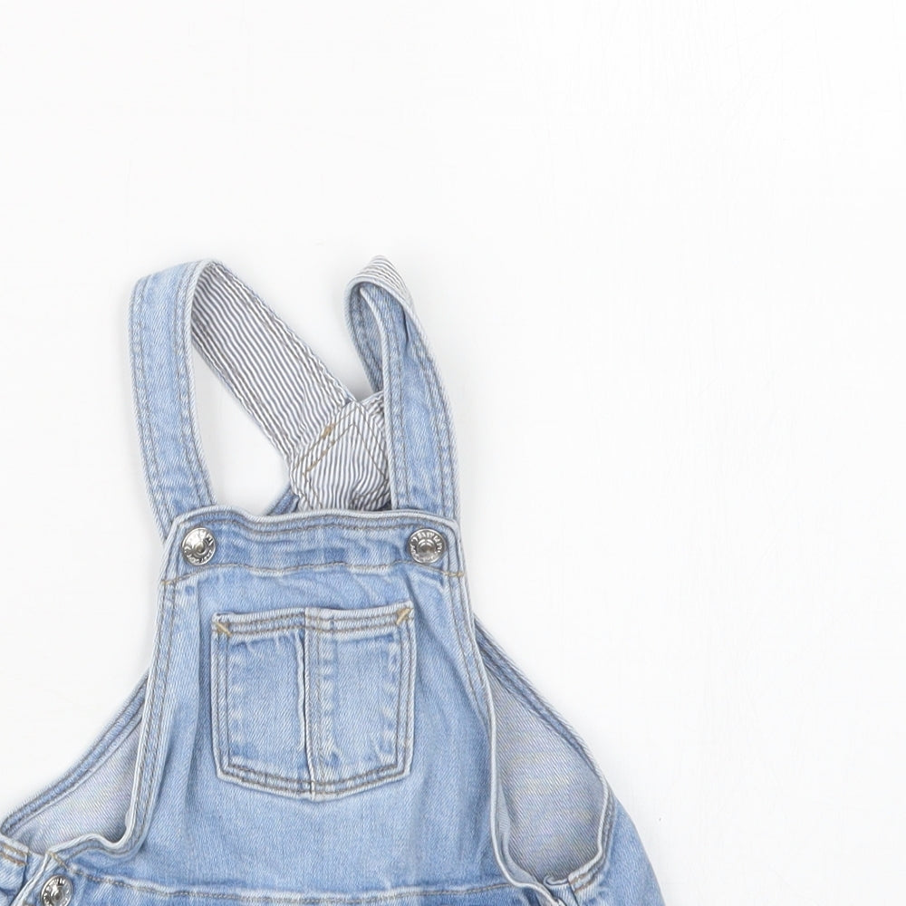 H&M Girls Blue  Denim Pinafore/Dungaree Dress  Size 18 Months