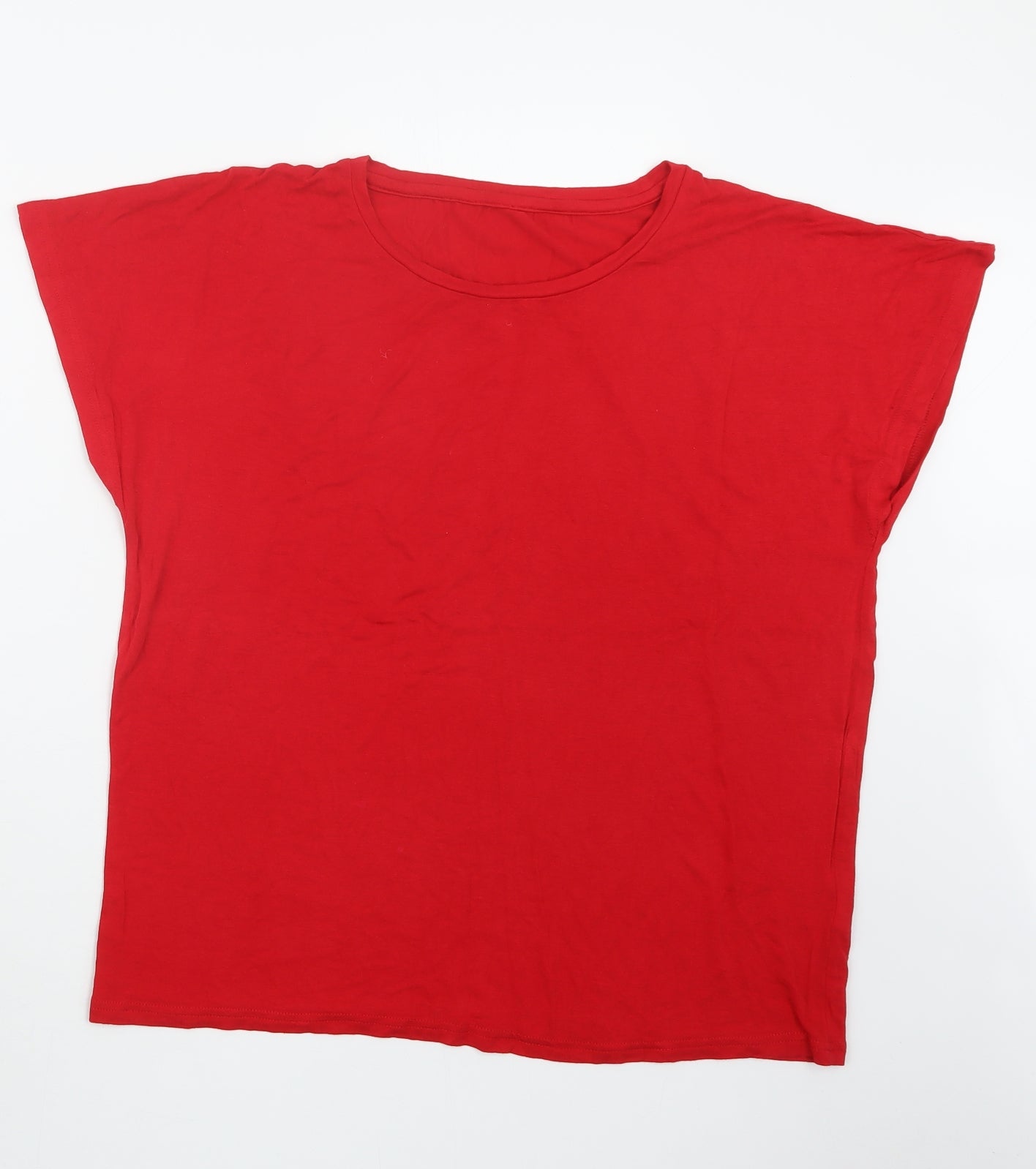 Preworn Womens Red   Basic T-Shirt Size 12