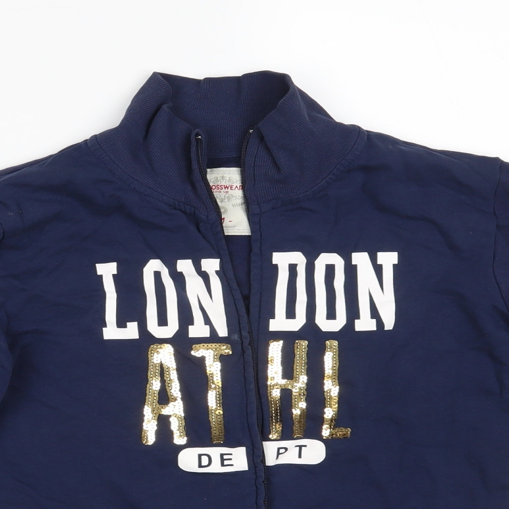 Crosswear Womens Blue   Full Zip Jumper Size M  - London