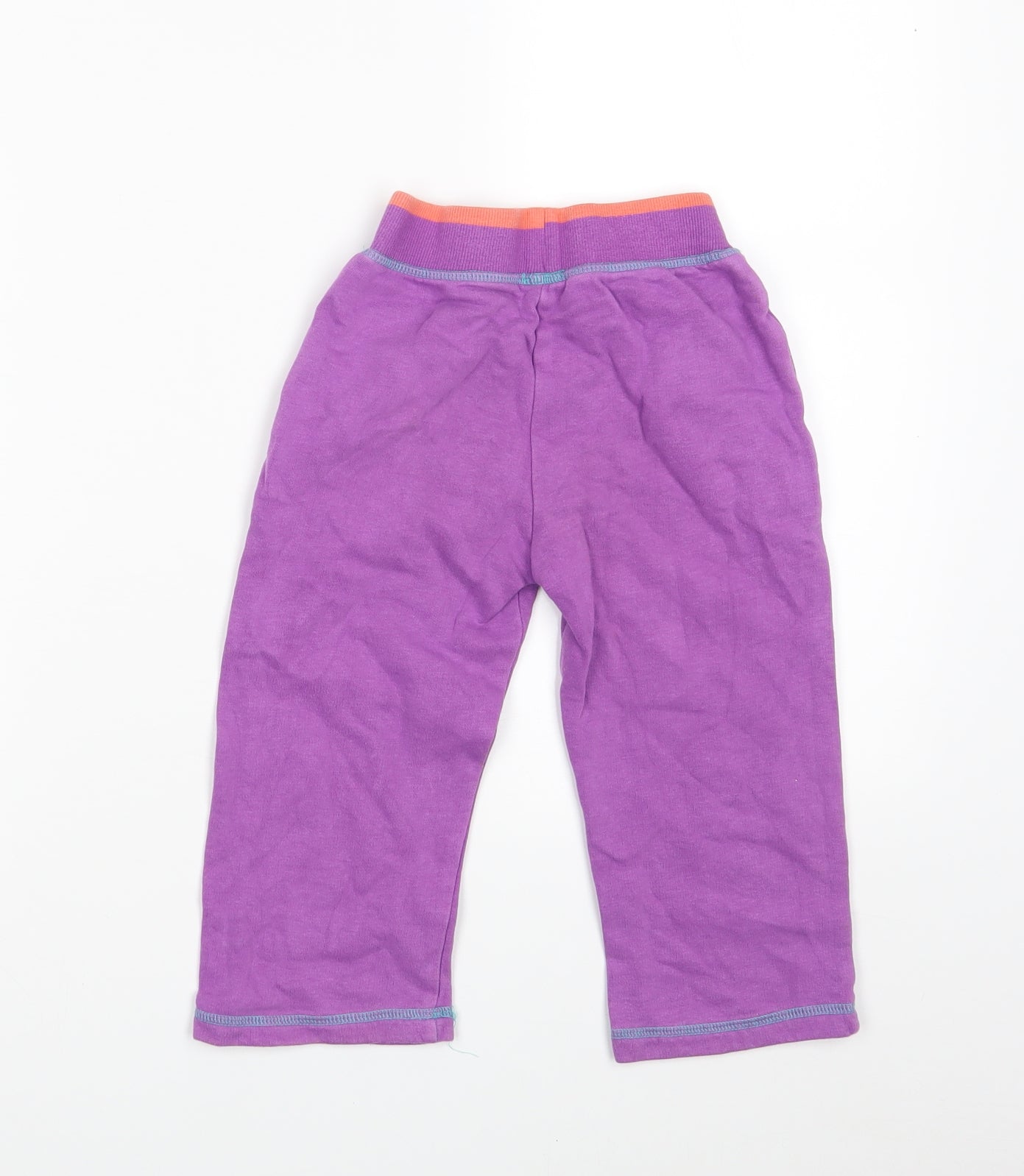 George Girls Purple   Jogger Leggings Size 24 Months  - Waist 18in; Inside leg 12in