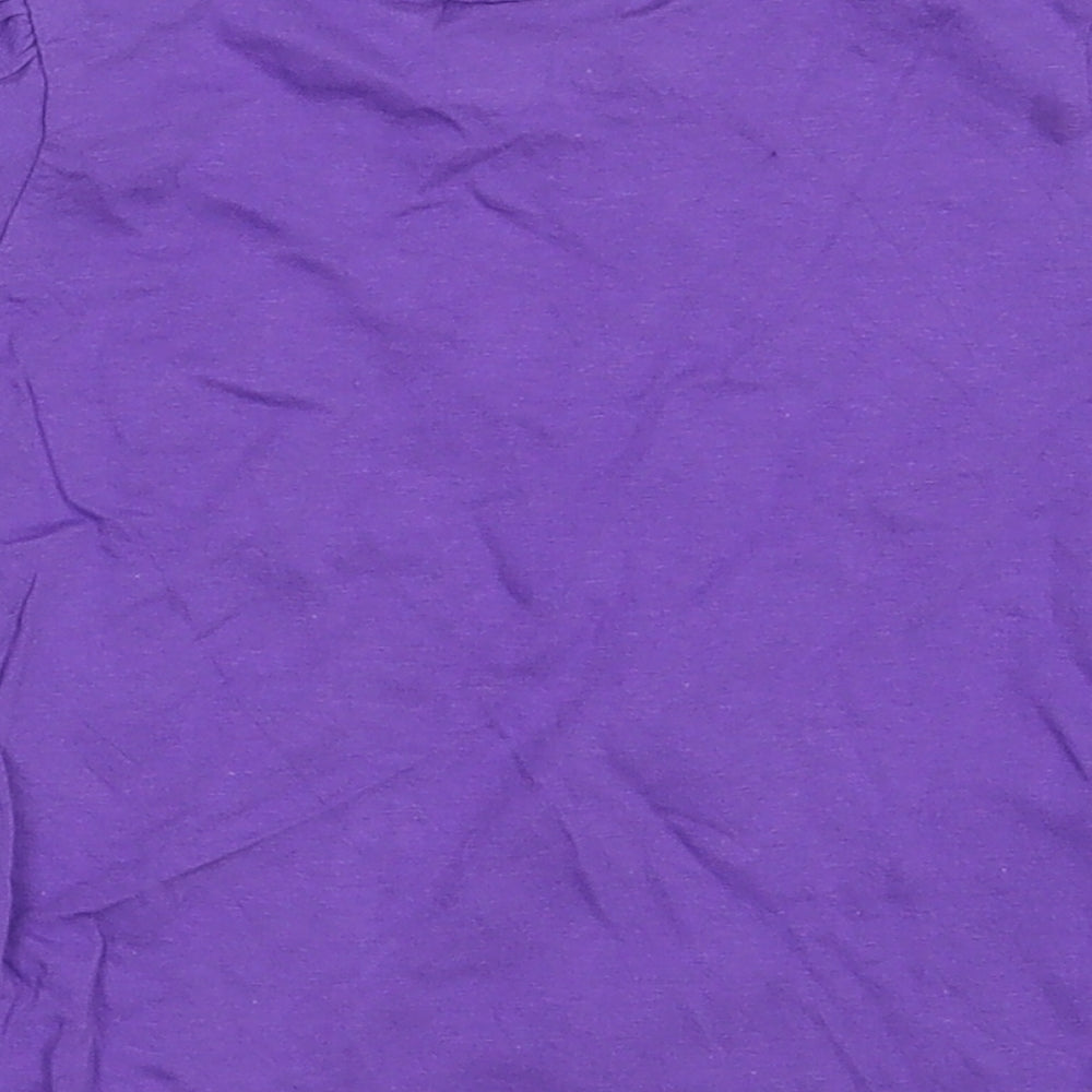 Disney Girls Purple   Basic T-Shirt Size 24 Months