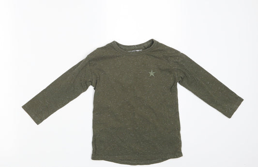 NEXT Girls Green Spotted  Basic T-Shirt Size 2-3 Years