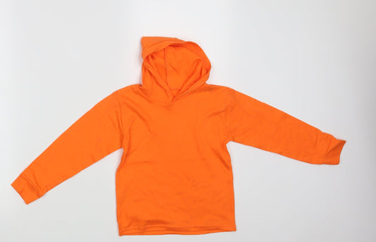 Preworn Girls Orange   Pullover Hoodie One Size
