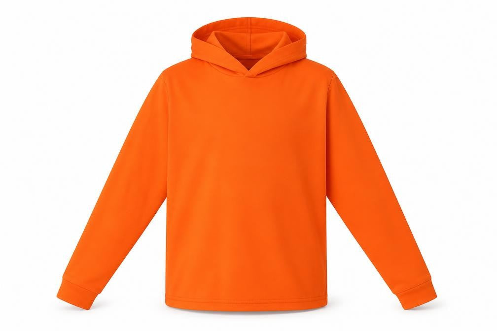 Preworn Girls Orange   Pullover Hoodie One Size