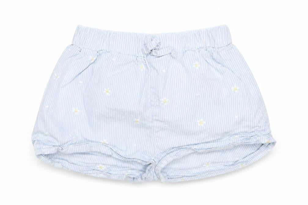 TU Girls White Floral  Hot Pants Shorts Size 6-7 Years - Waist 18in