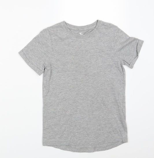 TU Girls Grey   Basic T-Shirt Size 8 Years
