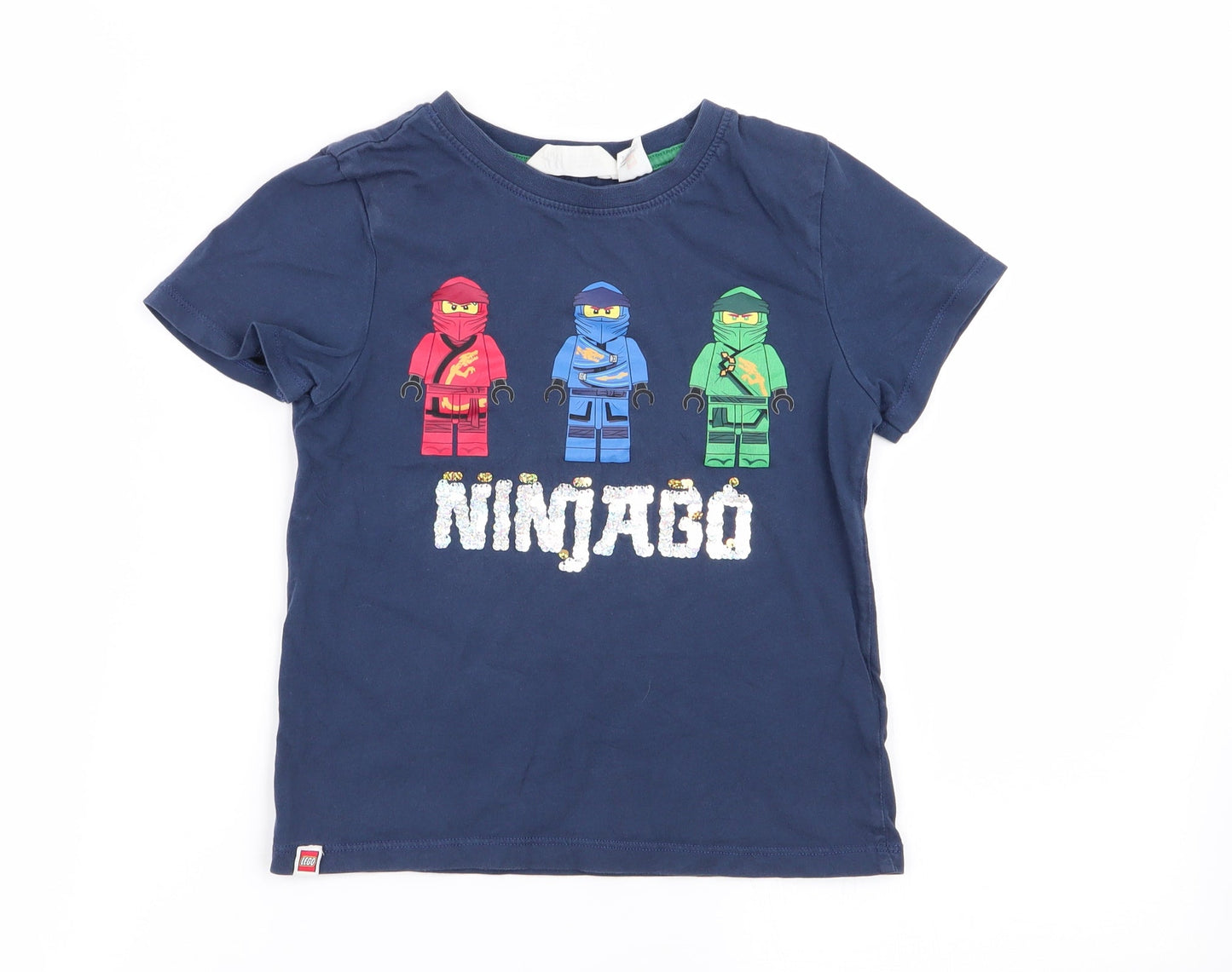 H&M Girls Blue   Basic T-Shirt Size 5-6 Years