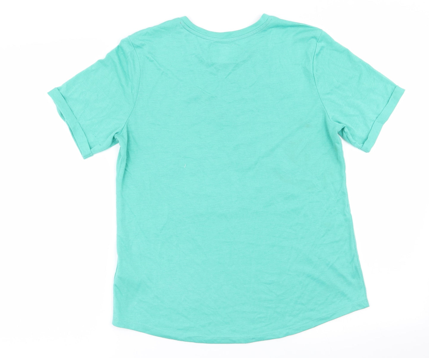 Matalan Womens Green Solid  Top Pyjama Top Size 8