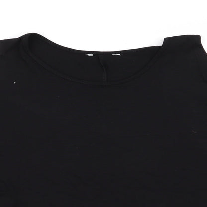 Peacocks Womens Black   Basic T-Shirt Size 12