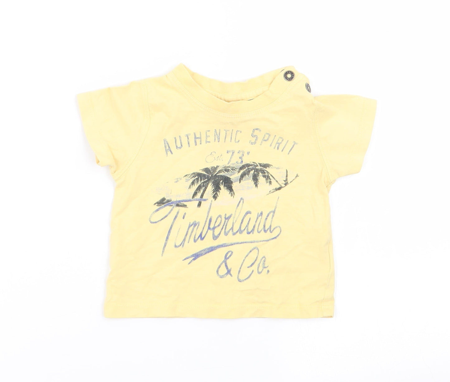Timberland Boys Yellow   Basic T-Shirt Size 6-9 Months
