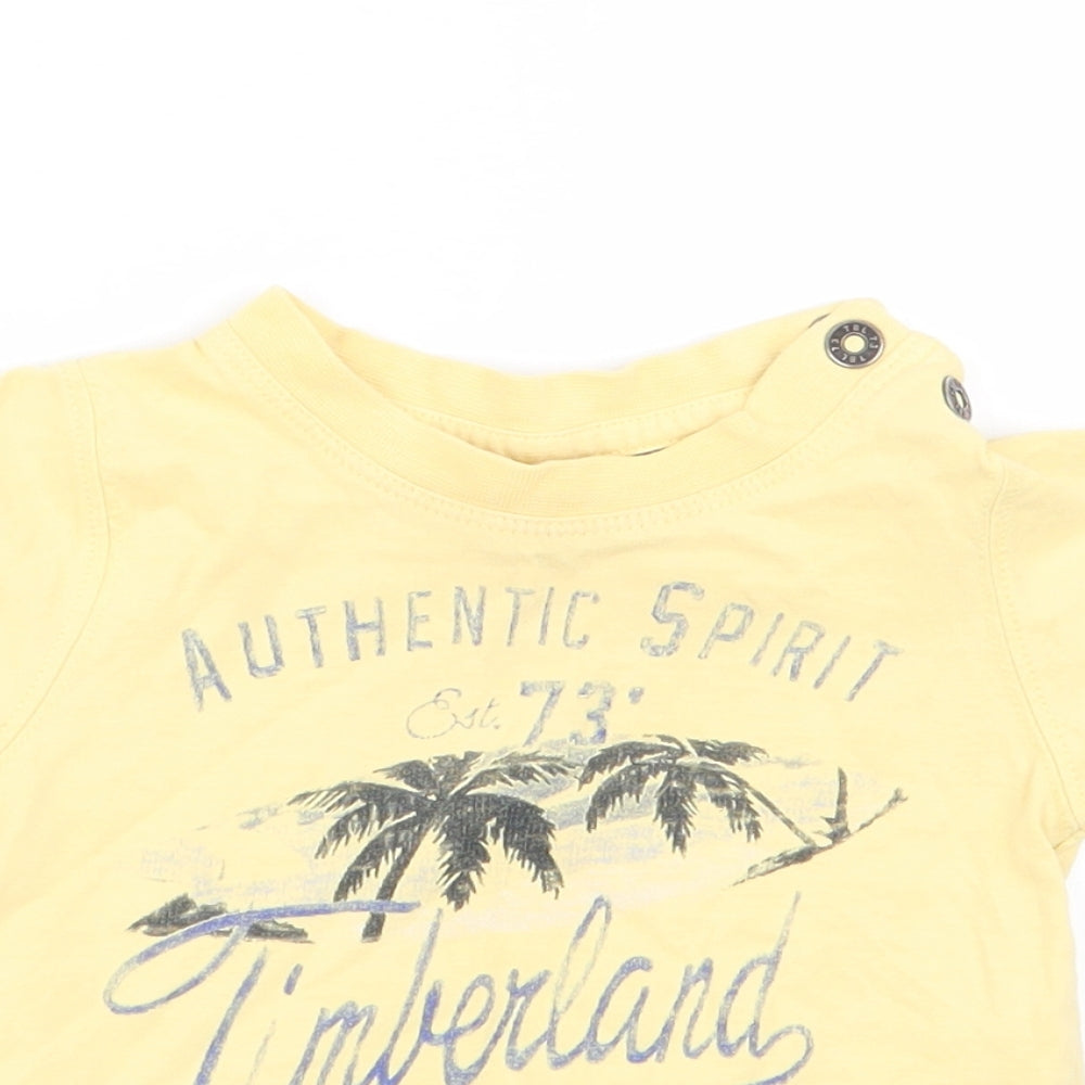 Timberland Boys Yellow   Basic T-Shirt Size 6-9 Months