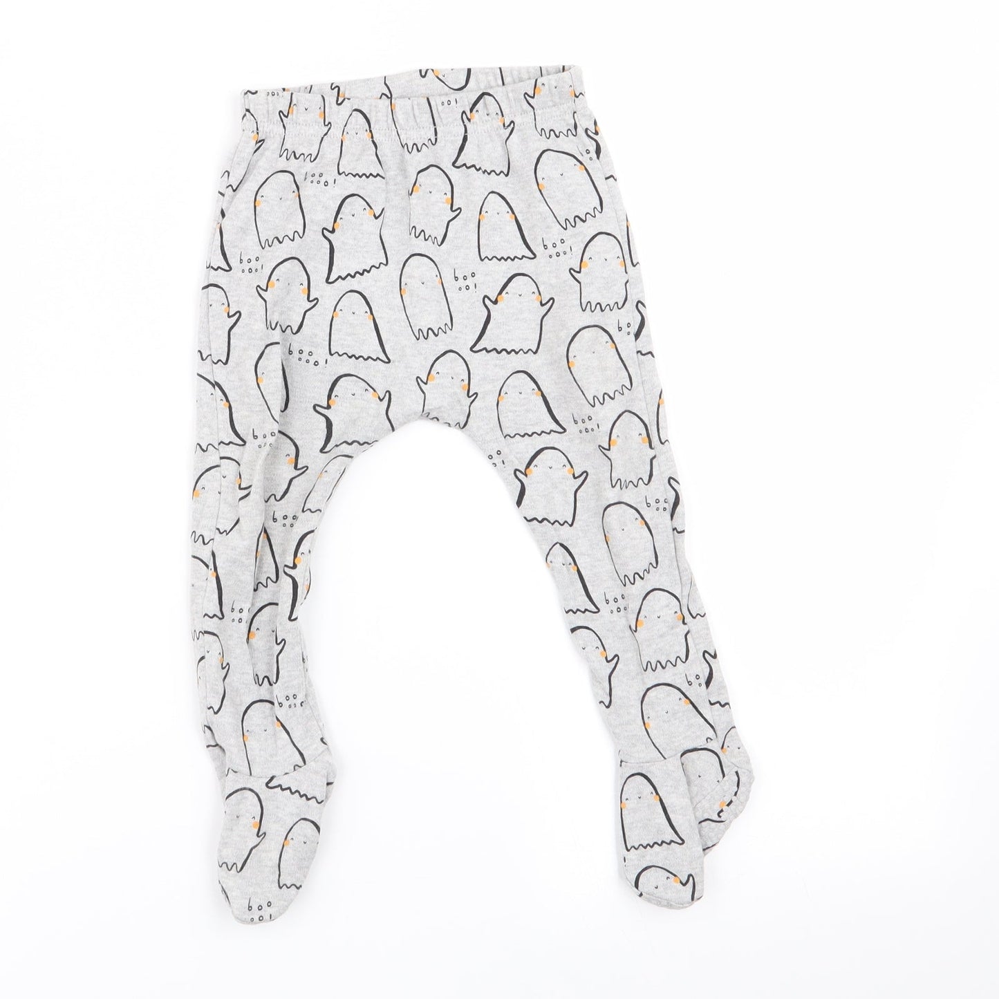 Asda George Boys Grey Geometric  Babydoll Pyjama Pants Size 9-12 Months