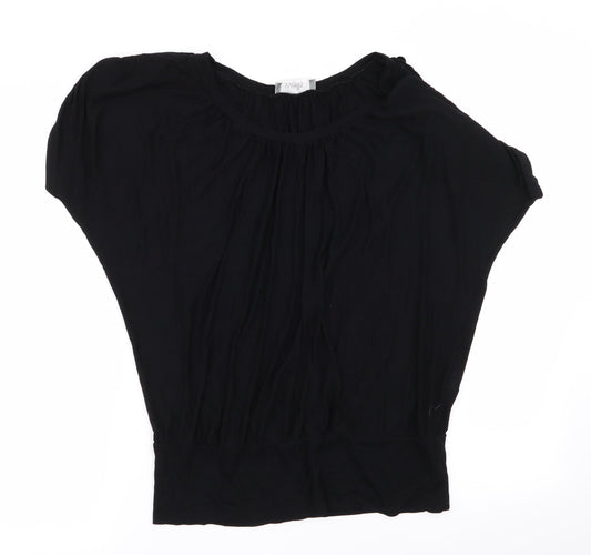Wallis Womens Black   Basic T-Shirt Size M