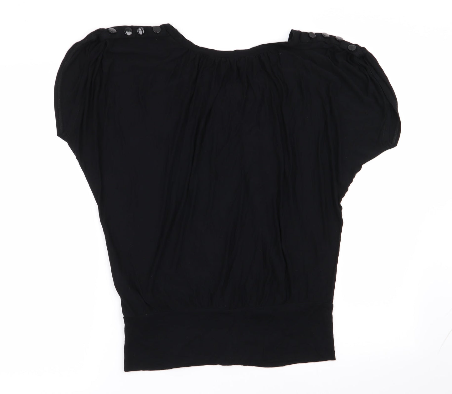 Wallis Womens Black   Basic T-Shirt Size M
