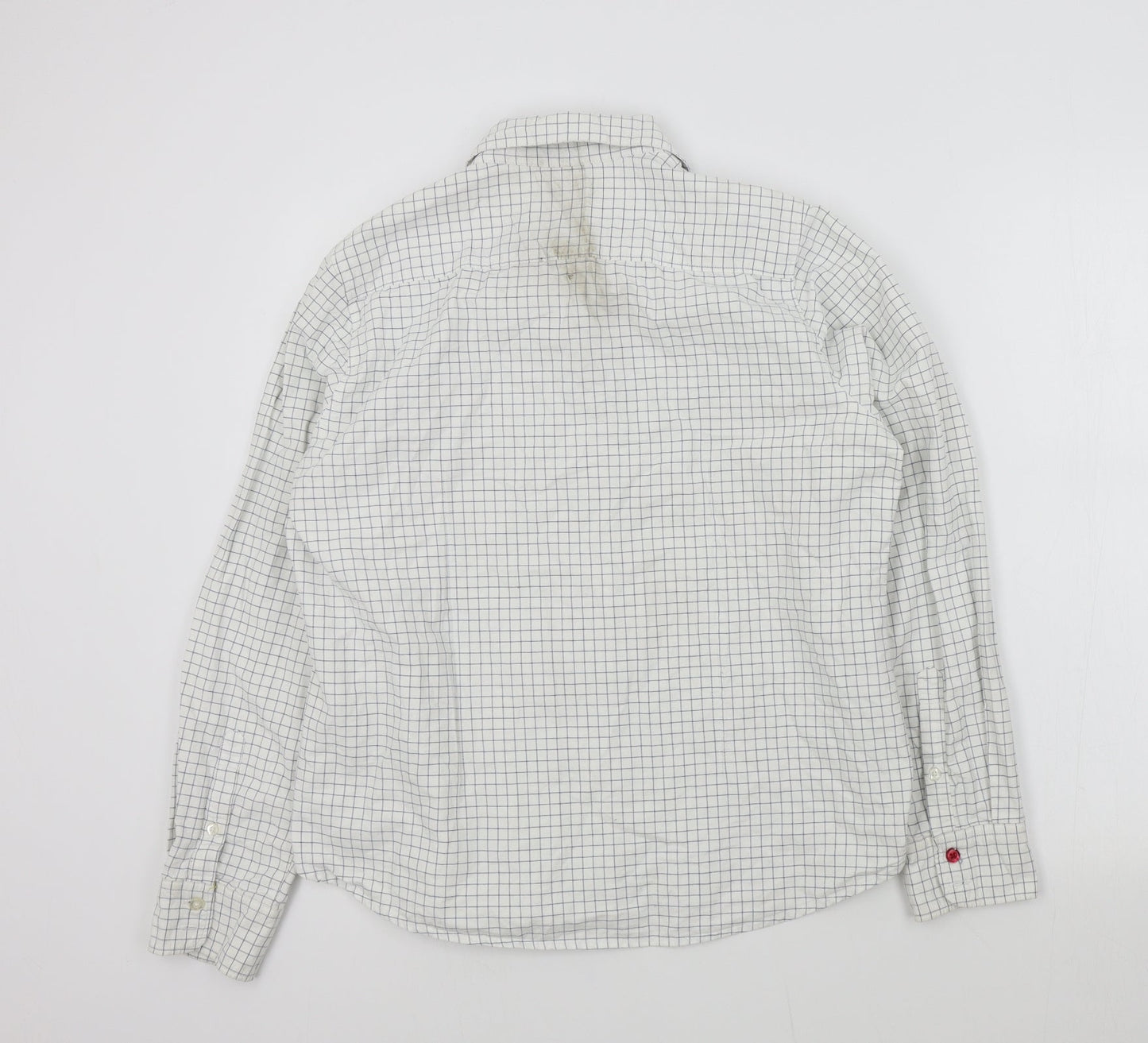 Laundry Womens White Check  Basic Button-Up Size 16