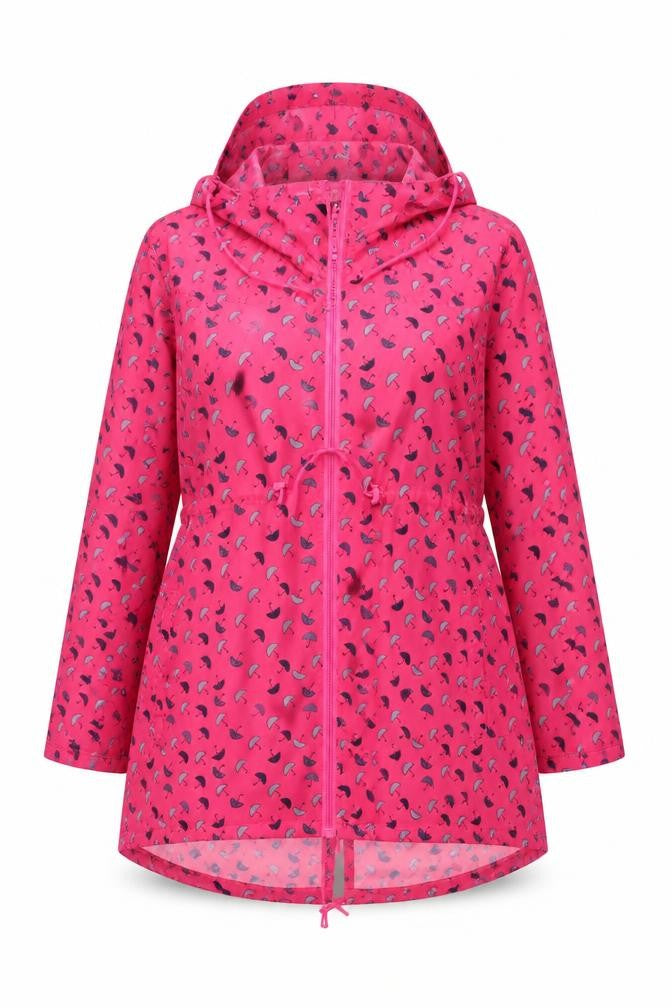 MyShoeStore Womens Pink Geometric  Jacket  Size L