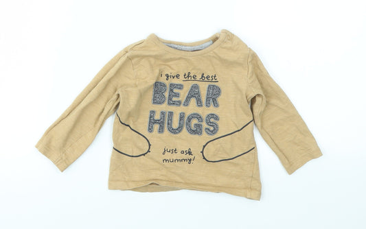 George Baby Brown   Basic T-Shirt Size 6-9 Months