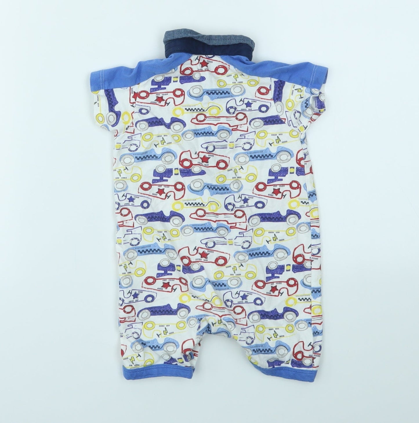 Matalan Boys Multicoloured Geometric  Babygrow One-Piece Size 6-9 Months