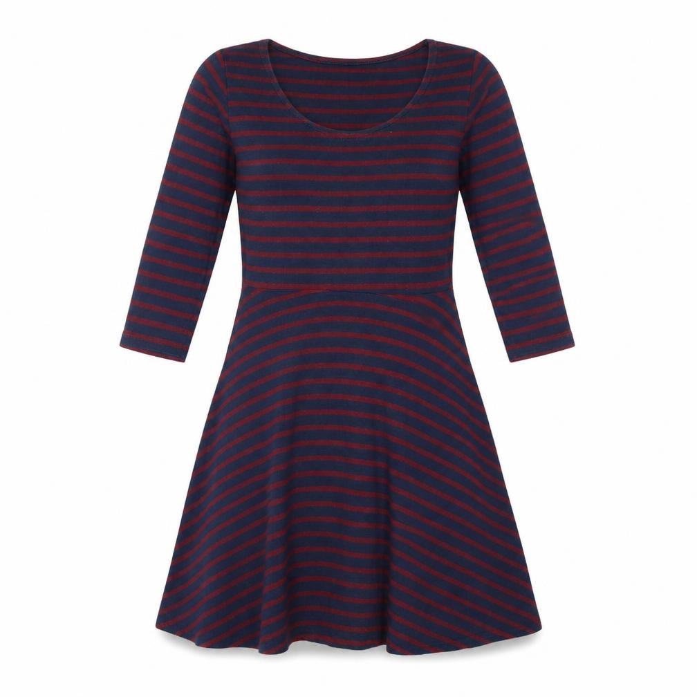 Primark Womens Multicoloured Striped  Fit & Flare  Size 8