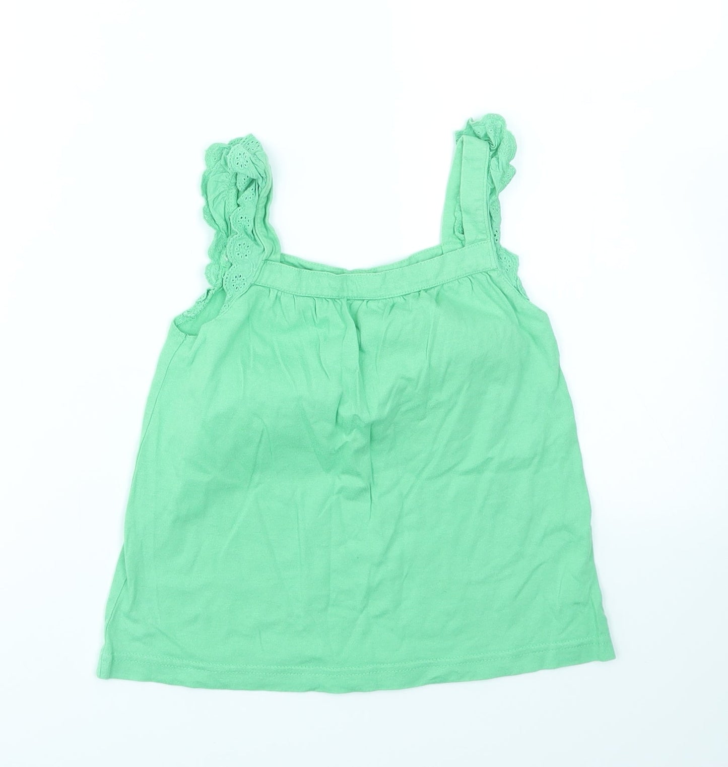 Girl 2 Girl  Girls Green   Basic T-Shirt Size 5-6 Years
