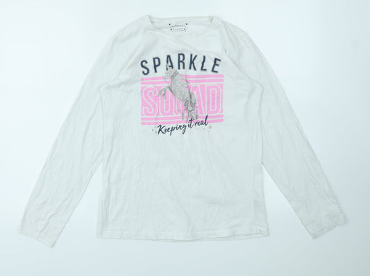 Primark Girls Multicoloured Animal Print  Basic T-Shirt Size 13-14 Years