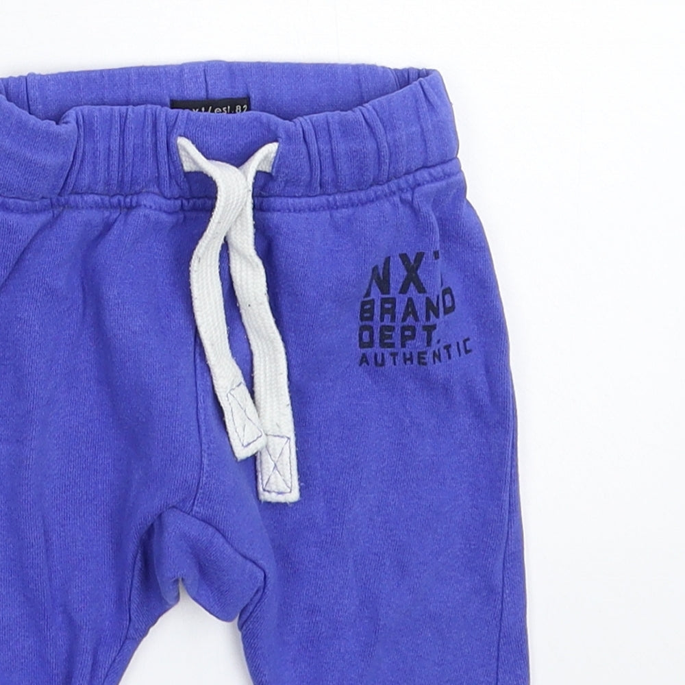 NEXT Baby Black   Jogger Trousers Size 12 Months