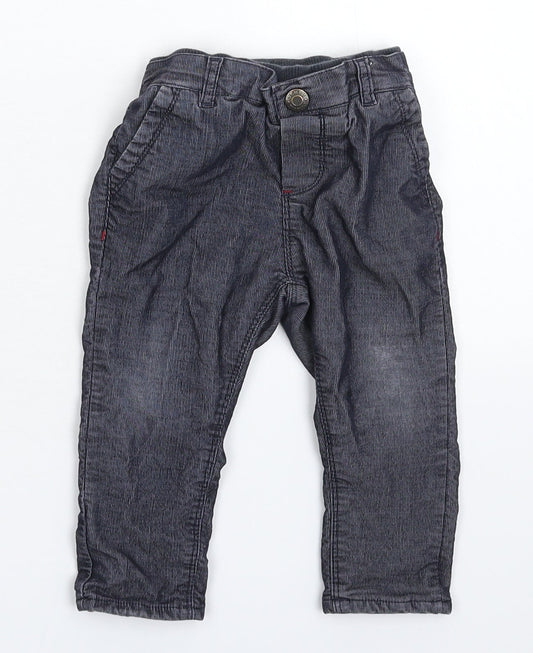 Merc Baby Blue  Corduroy Capri Trousers Size 9-12 Months