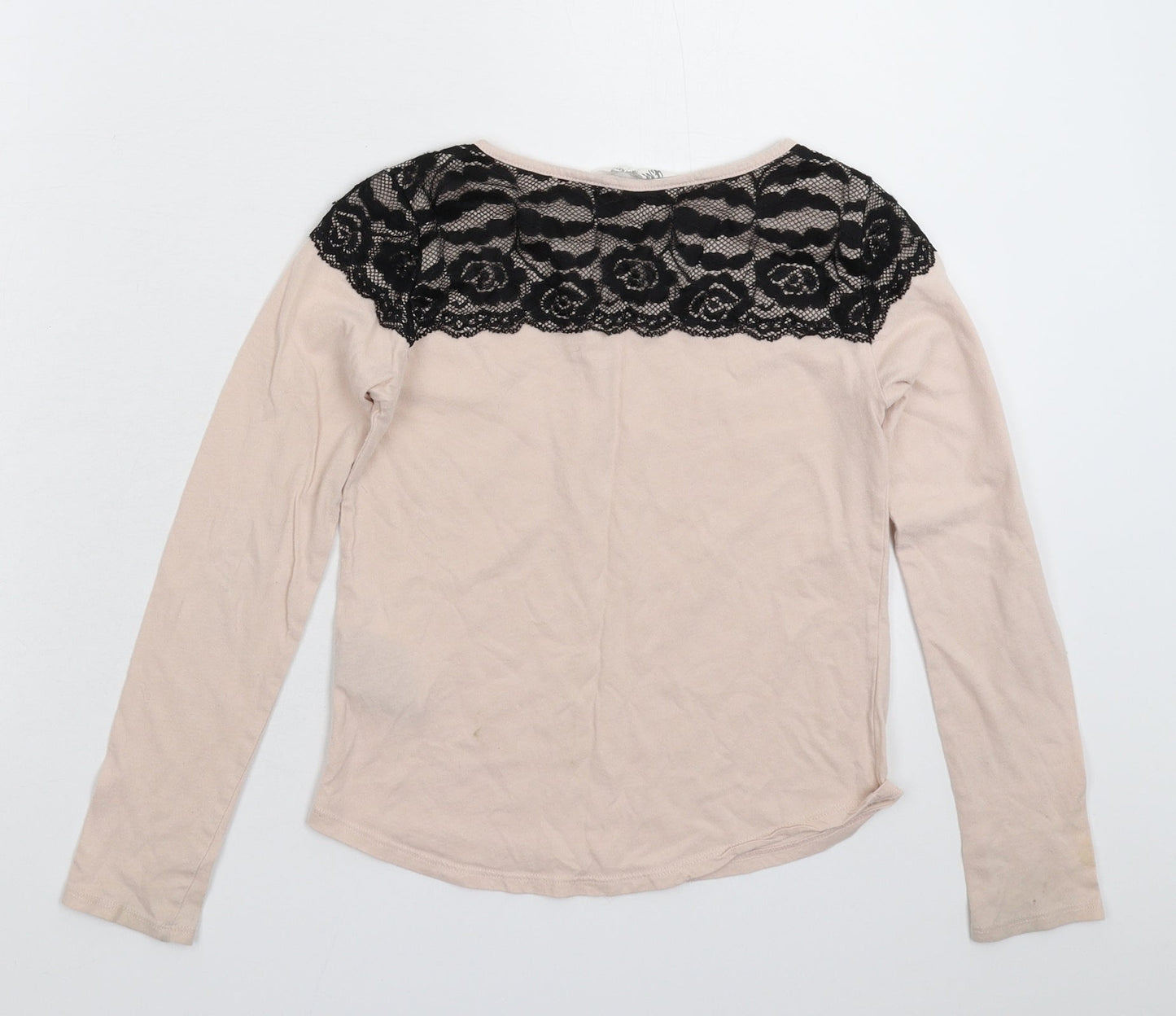 H&M Girls Beige   Basic T-Shirt Size 9-10 Years