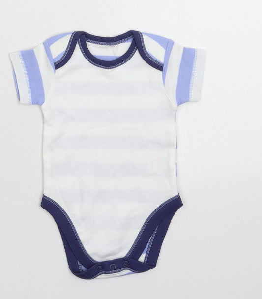 George Baby Multicoloured Striped  Babygrow One-Piece Size 0-3 Months