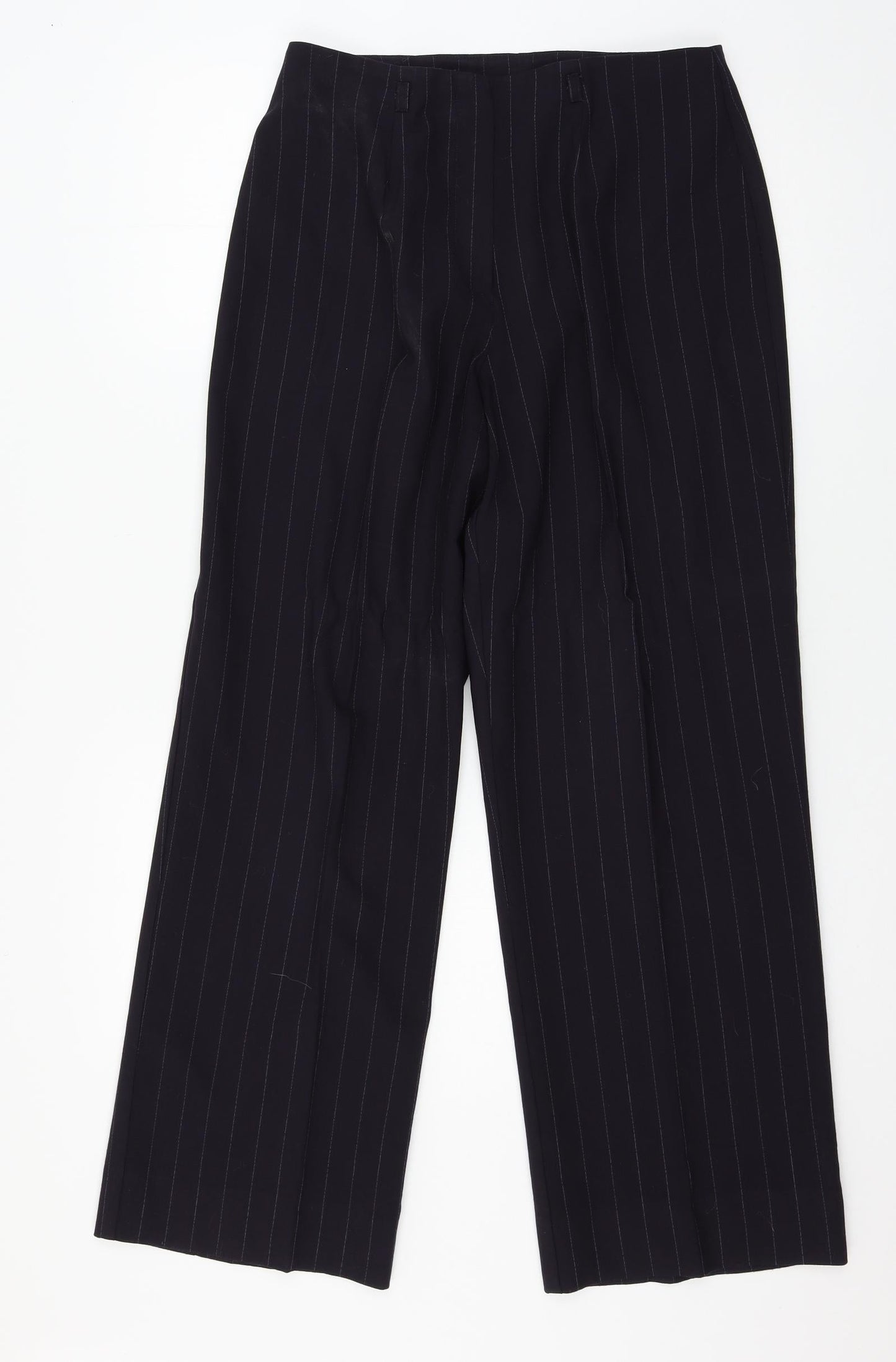 De Keyser Womens Blue Striped  Trousers  Size 12 L28 in