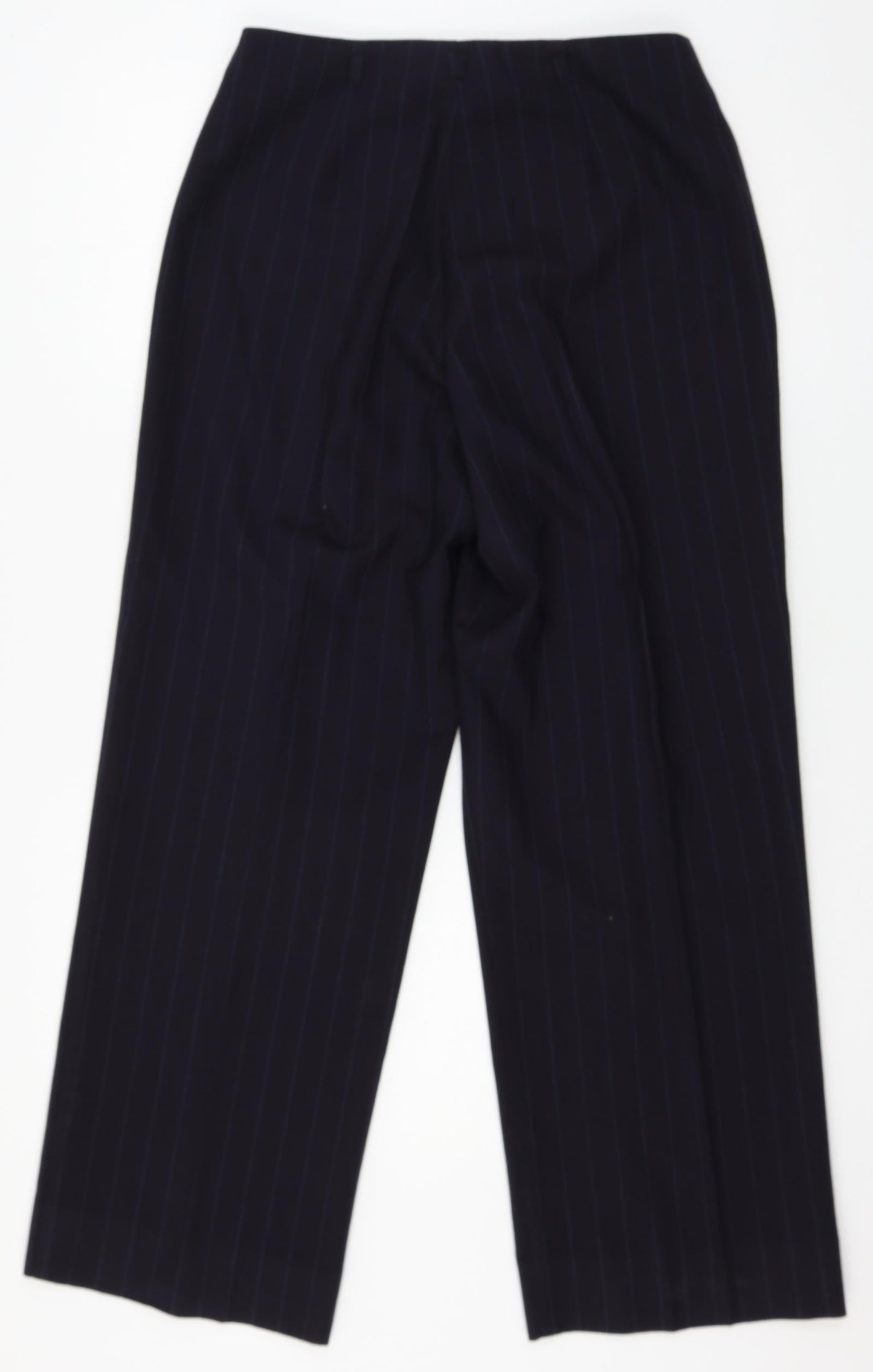 De Keyser Womens Blue Striped  Trousers  Size 12 L28 in