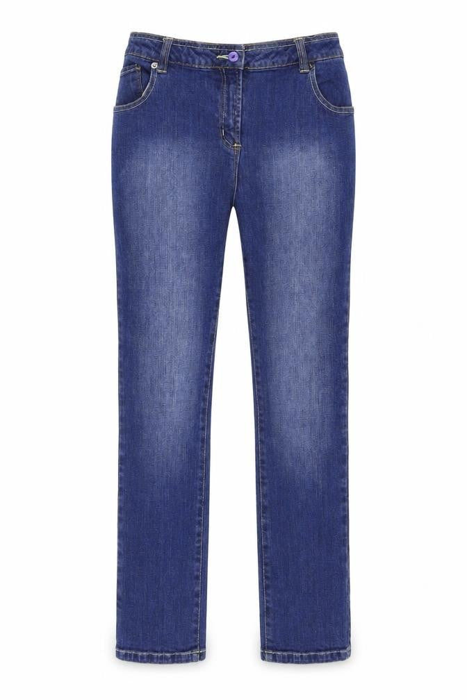 Soith Womens Blue  Denim Straight Jeans Size 10 L26 in