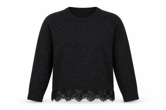 Front view of Atmosphere women’s black jumper, size M