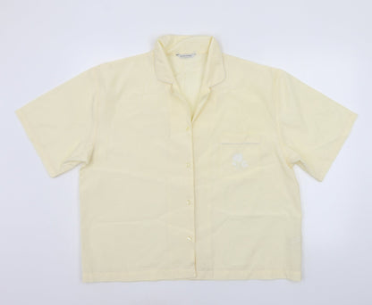 St Bernard Womens Yellow   Basic Button-Up Size 18