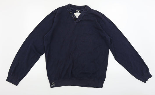 Benzi  Mens Blue   Pullover Jumper Size 2XL