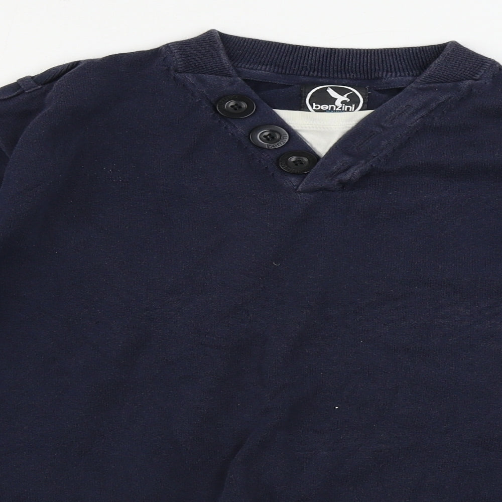 Benzi  Mens Blue   Pullover Jumper Size 2XL