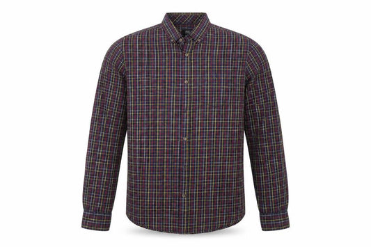F&F  Mens Brown Check   Button-Up Size L