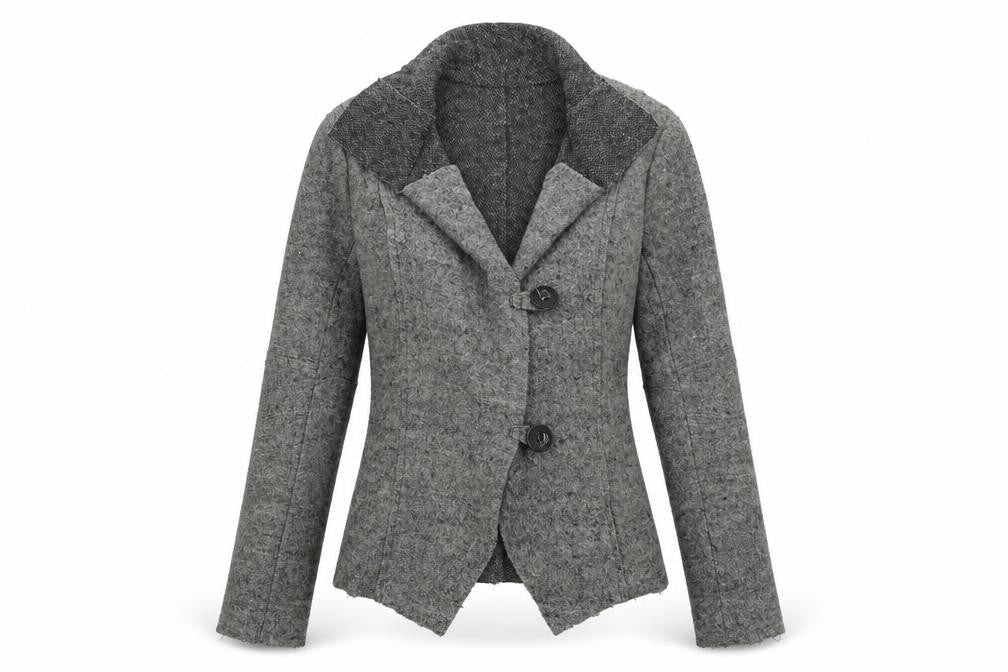 Simon Jefferey  Womens Grey   Jacket Coat Size 10