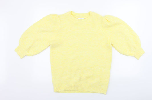 Papaya Womens Yellow   Pullover Jumper Size S