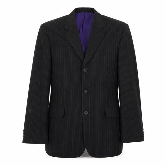 F&F  Mens Black Striped  Jacket Blazer Size 40
