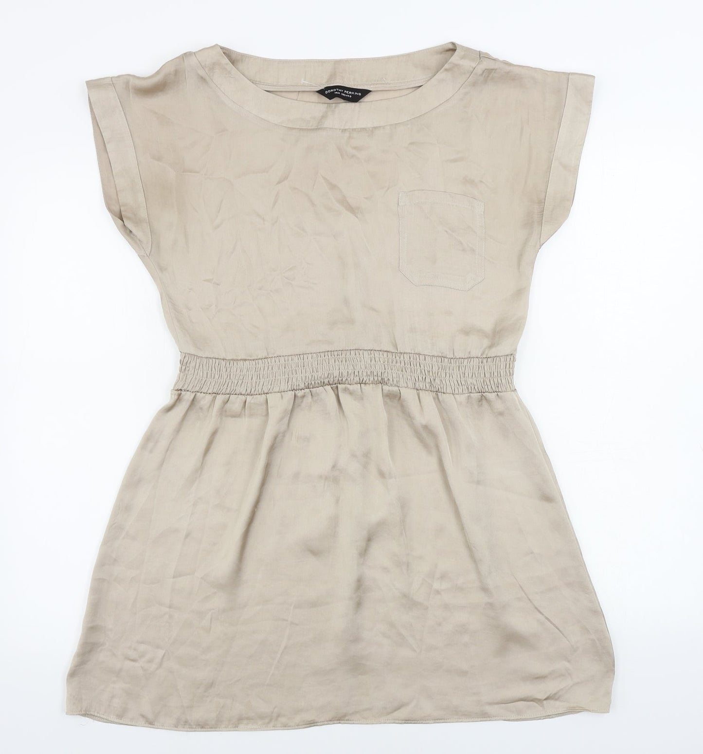 Dorothy Perkins  Womens Beige   Basic Blouse Size 10