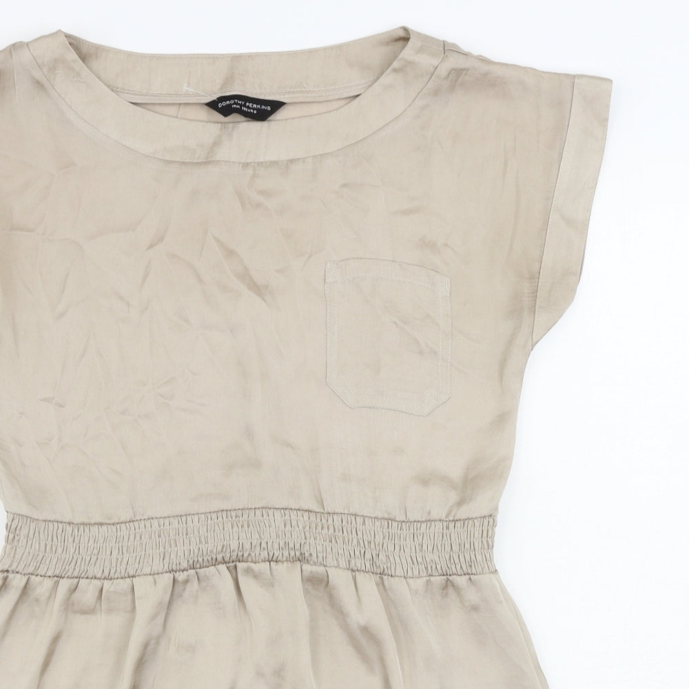 Dorothy Perkins  Womens Beige   Basic Blouse Size 10