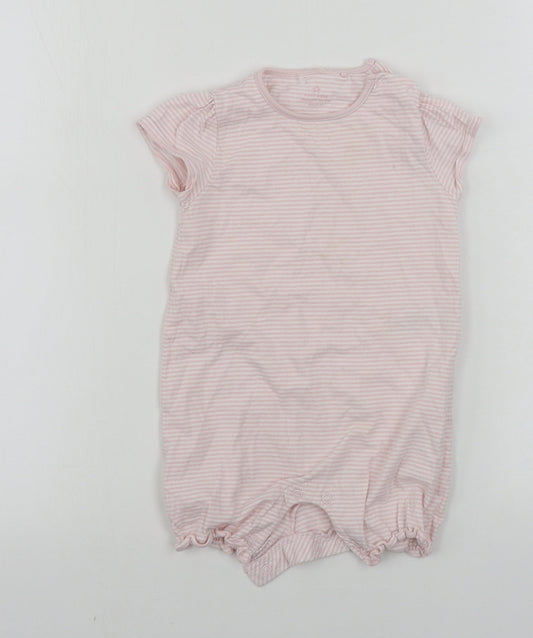 NEXT  Girls Pink Striped  Babygrow One-Piece Size 12-18 Months