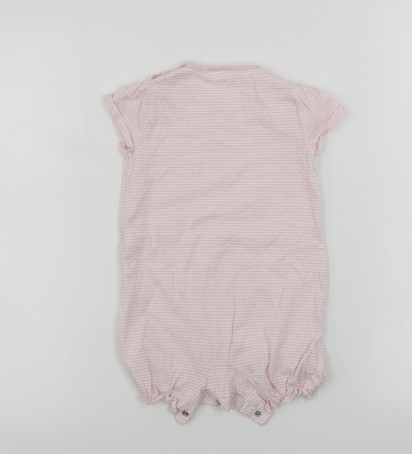 NEXT  Girls Pink Striped  Babygrow One-Piece Size 12-18 Months