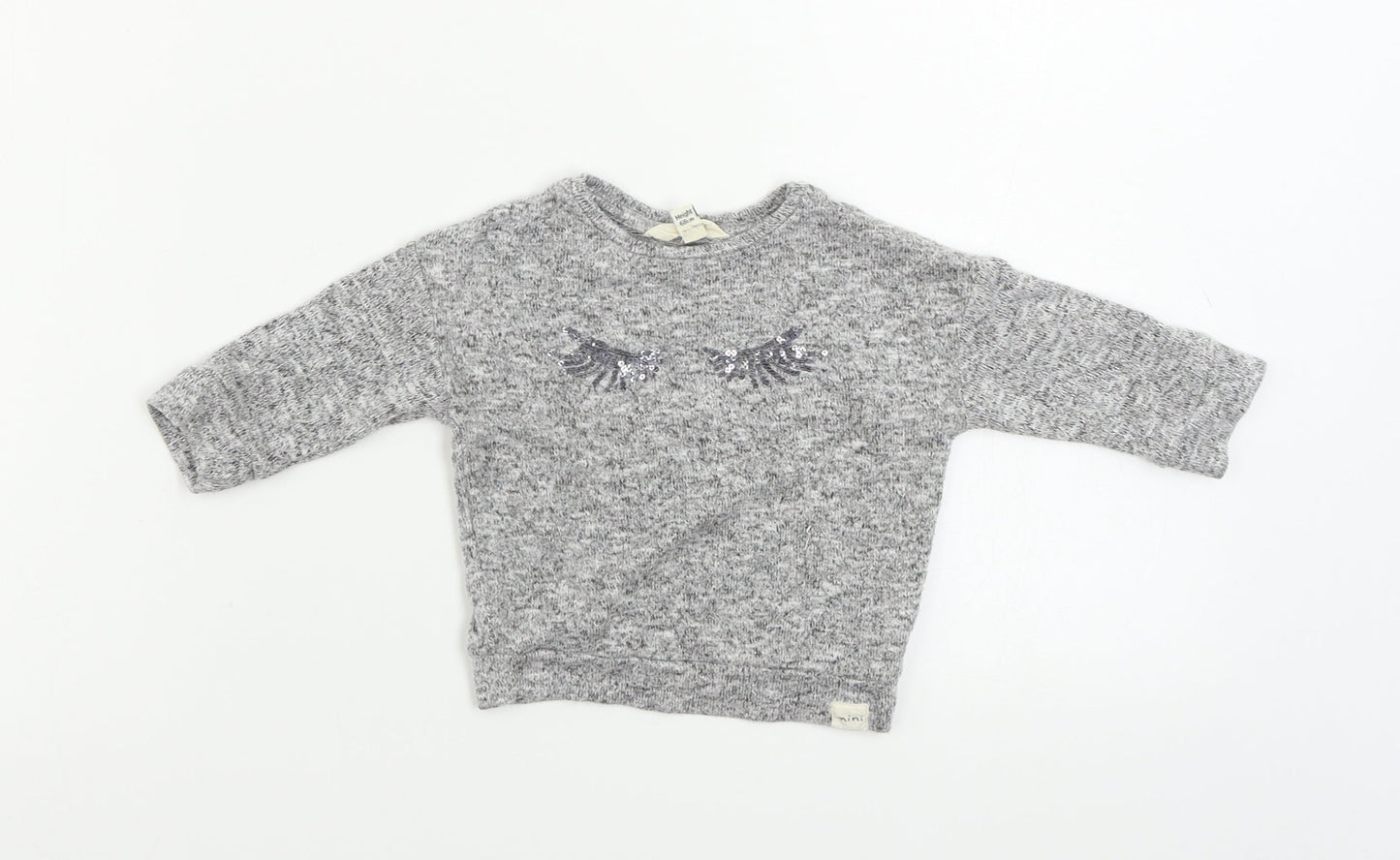 River Island  Girls Grey   Basic T-Shirt Size 3-6 Months