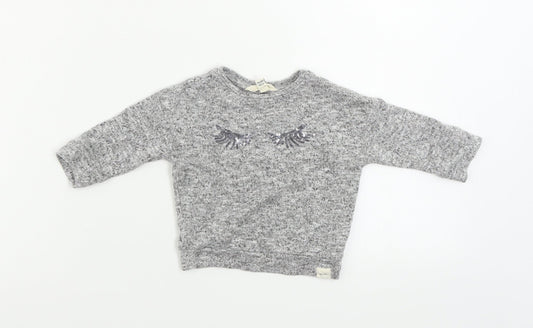 River Island  Girls Grey   Basic T-Shirt Size 3-6 Months