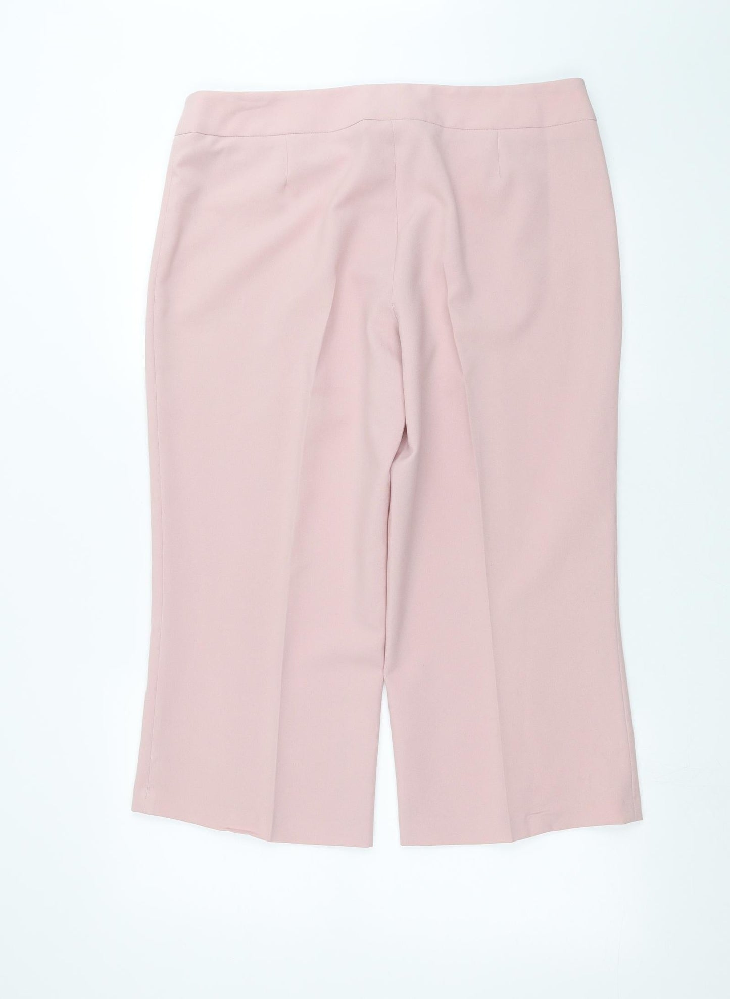 Evie  Womens Pink   Cropped Trousers Size 16 L21 in