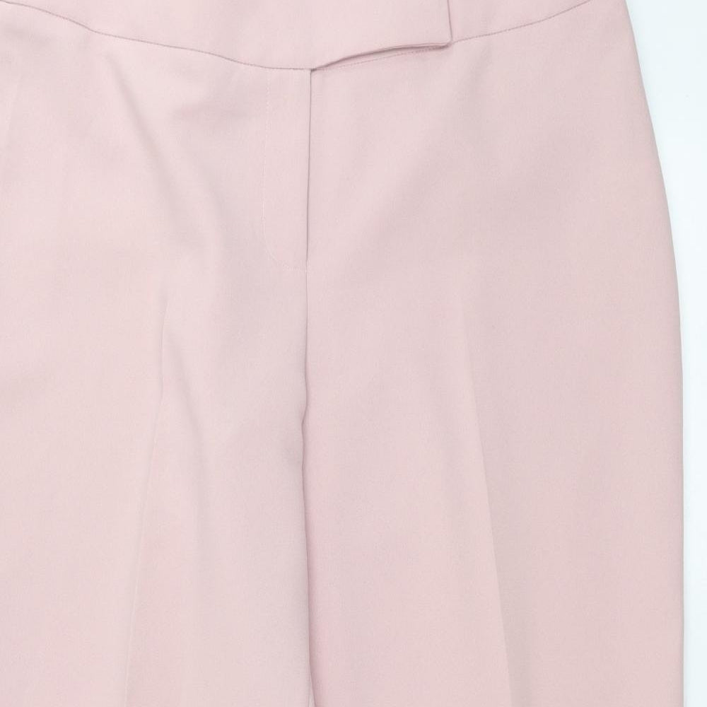 Evie  Womens Pink   Cropped Trousers Size 16 L21 in