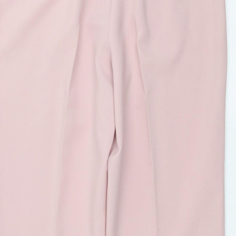 Evie  Womens Pink   Cropped Trousers Size 16 L21 in